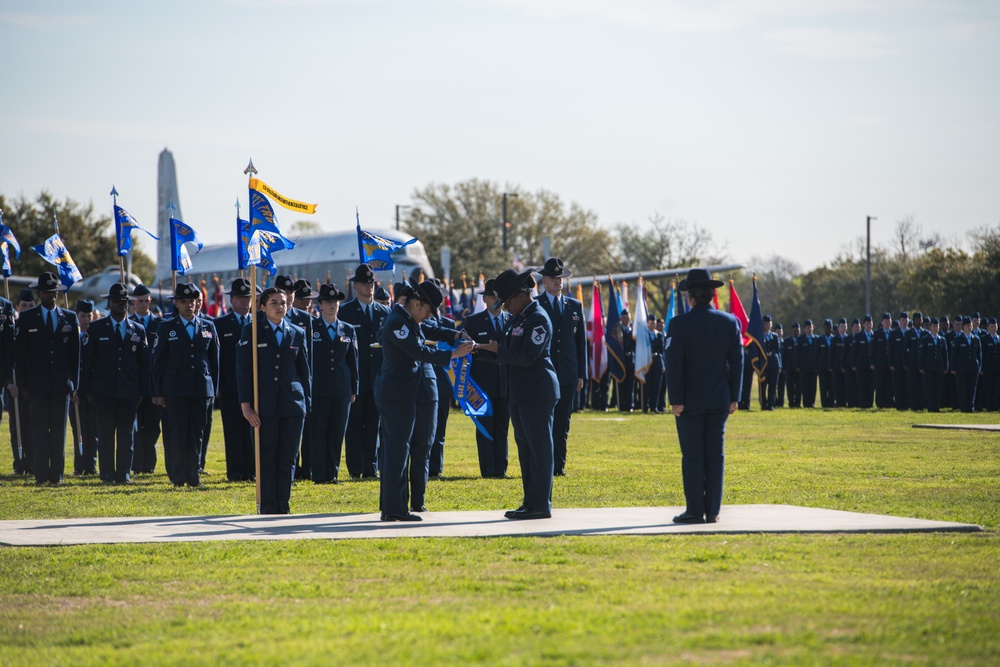 JBSA-Lackland recognizes Women's History Month 2020 with a special BMT graduation parade