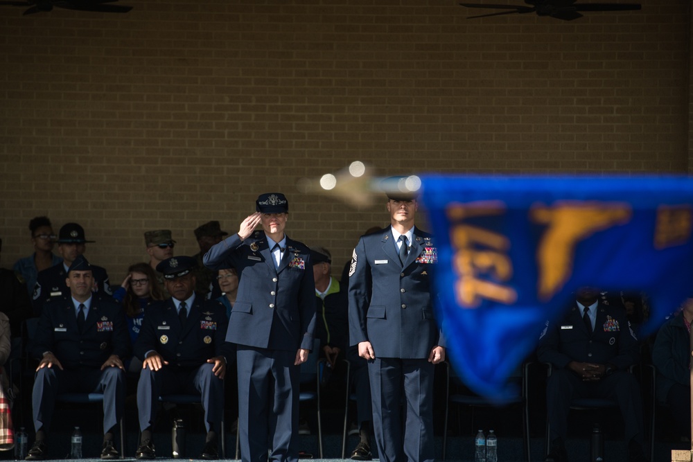 JBSA-Lackland recognizes Women's History Month 2020 with a special BMT graduation parade