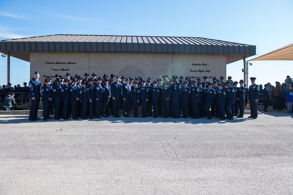 JBSA-Lackland recognizes Women's History Month 2020 with a special BMT graduation parade