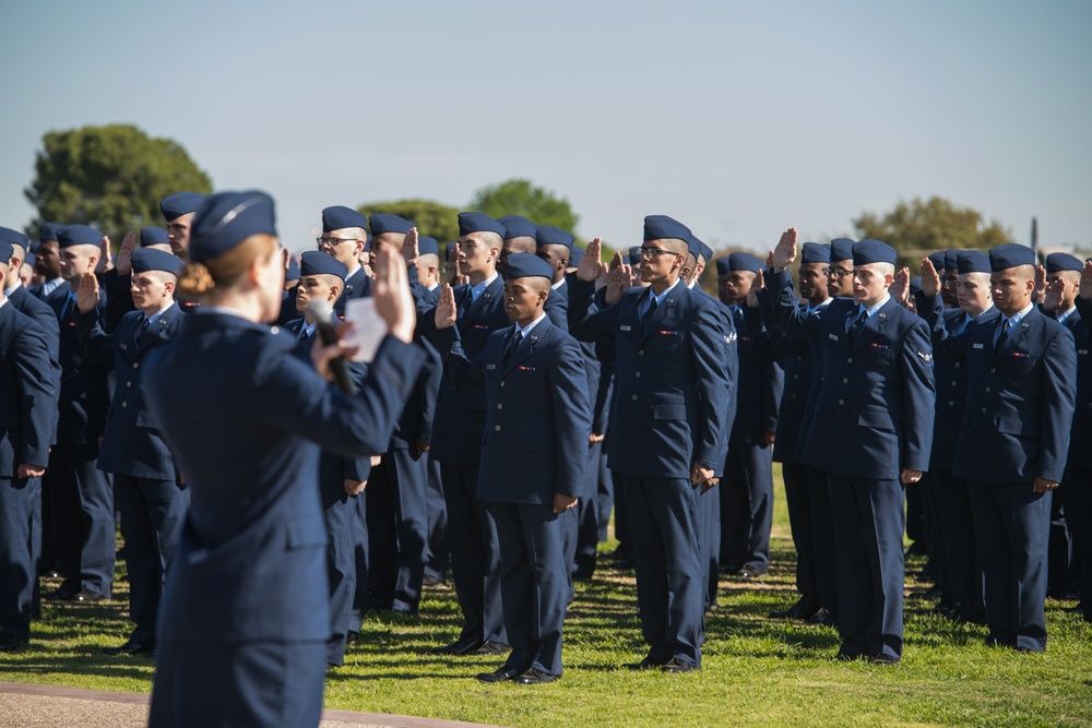 JBSA-Lackland recognizes Women's History Month 2020 with a special BMT graduation parade