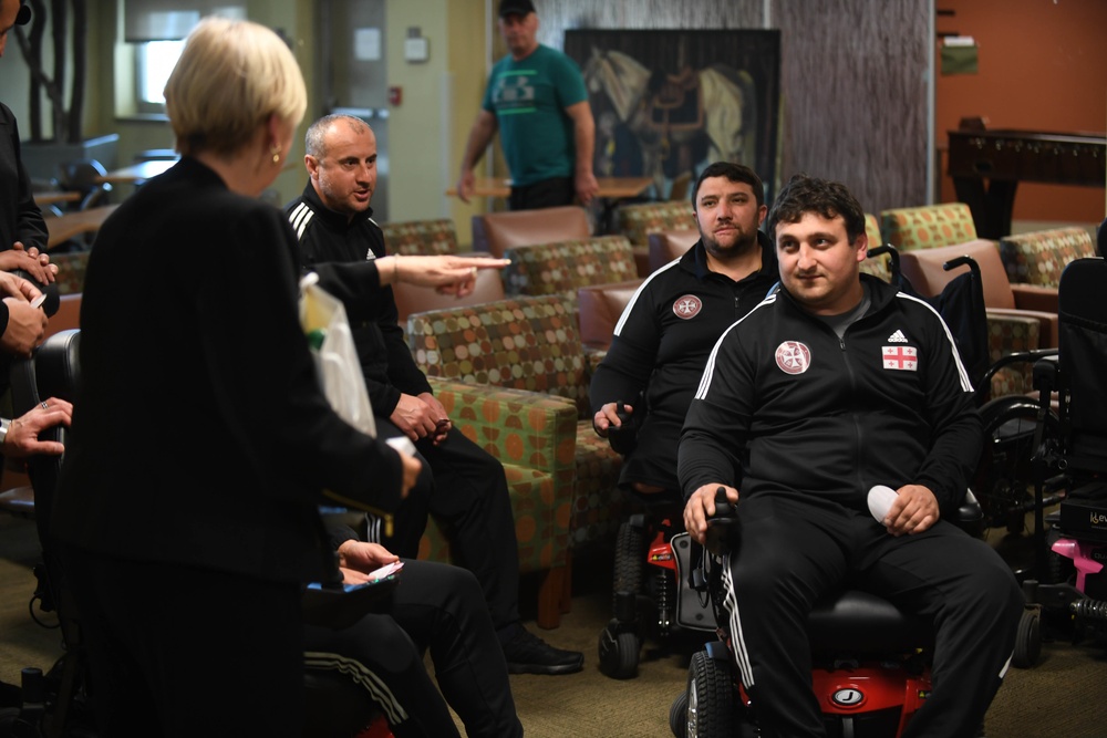 Warrior Foundation Freedom Station gifts electric wheelchairs to Georgian Defense Forces service members