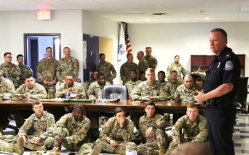 Crisis Response Force receives briefing on crowd control