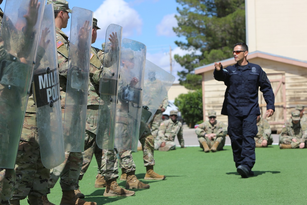 Crisis Response Forms rehearses crowd control formations
