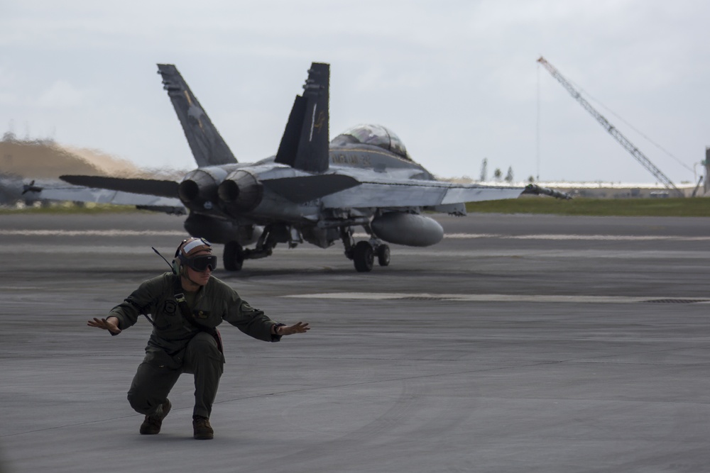 VMFA(AW)-242 launch from the flight line