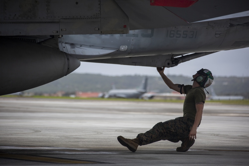 VMFA(AW)-242 launch from the flight line