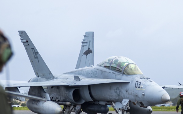 VMFA(AW)-242 launch from the flight line