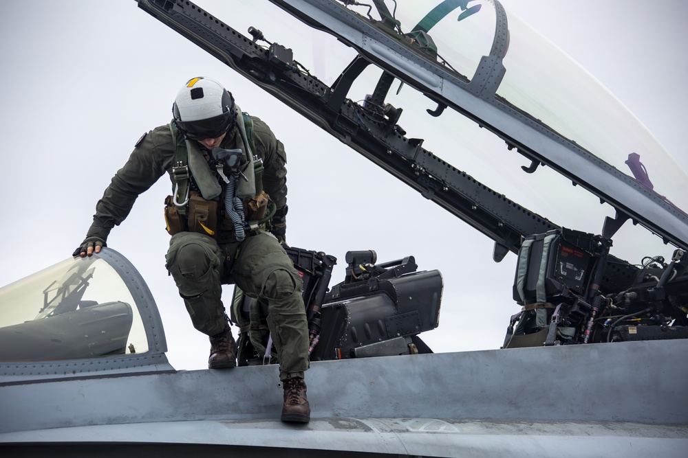 VMFA(AW)-242 launch from the flight line