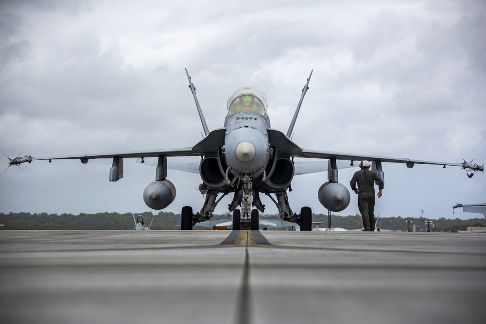 VMFA(AW)-242 launch from the flight line