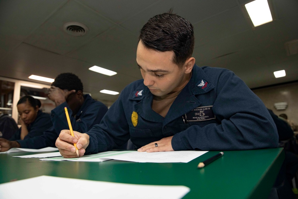 USS Bataan E-6 Exam