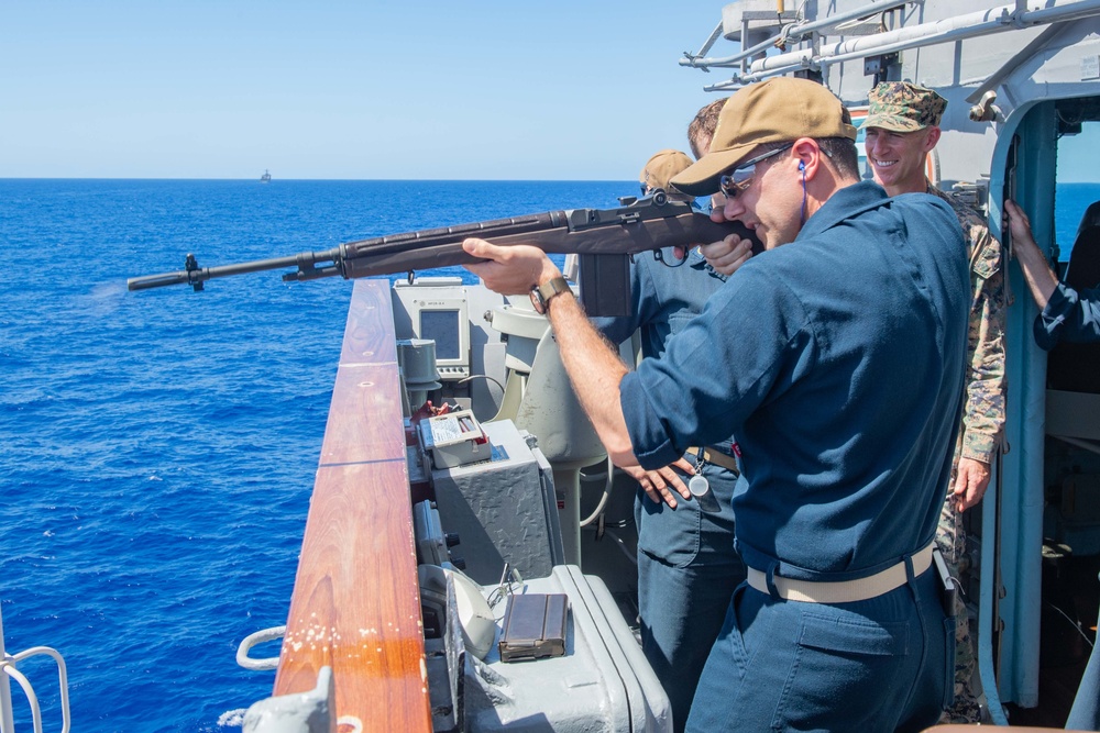 Antietam Conducts Live-Fire Exercise