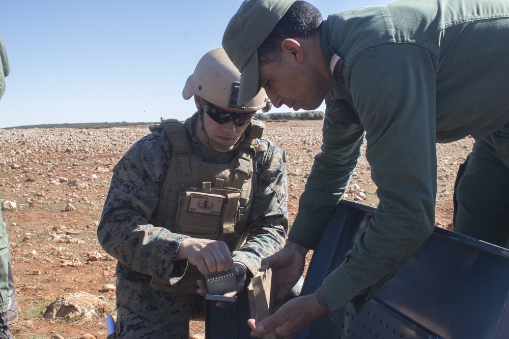 U.S. Marines Conduct Live Demolition Range with the Royal Moroccan Armed Forces