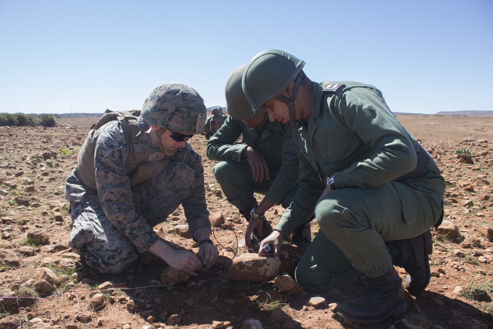 U.S. Marines Conduct Live Demolition Range with the Royal Moroccan Armed Forces