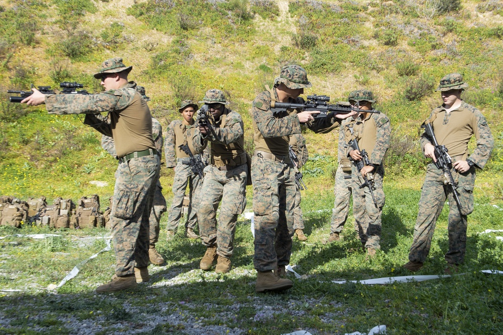 U.S. Marines Conduct Interior Tactics Training