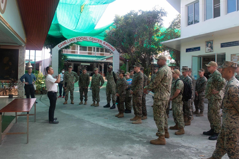 USS Green Bay participates in Camillian Social Center Rayong COMREL, March 9, 2020