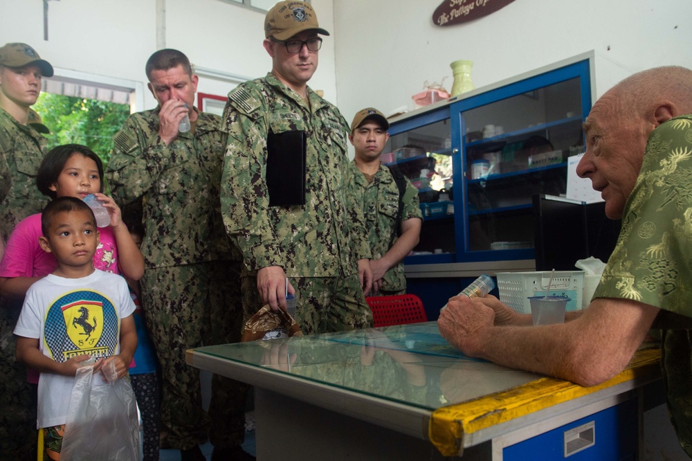 USS Green Bay participates in Camillian Social Center Rayong COMREL, March 9, 2020