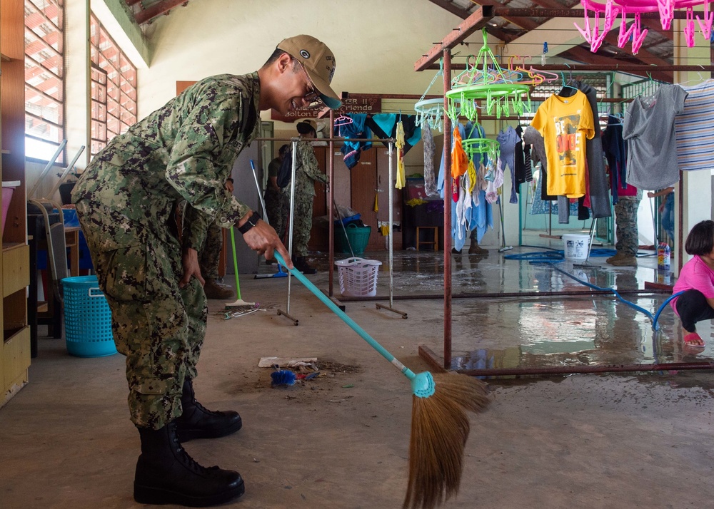 USS Green Bay participates in Camillian Social Center Rayong COMREL, March 9, 2020