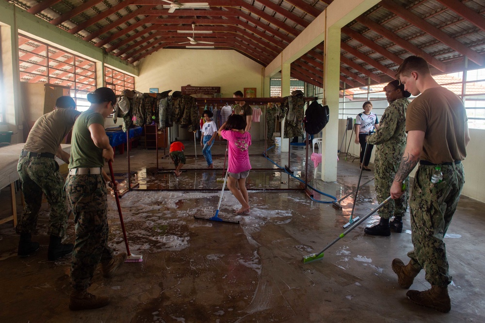 USS Green Bay participates in Camillian Social Center Rayong COMREL, March 9, 2020
