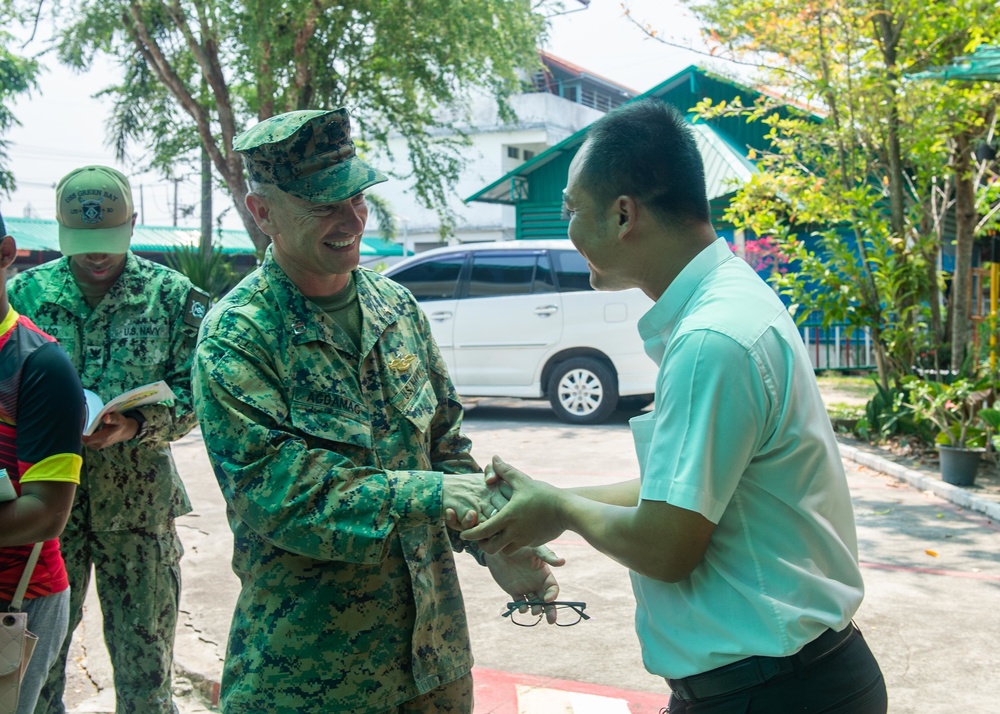 USS Green Bay participates in Camillian Social Center Rayong COMREL, March 9, 2020