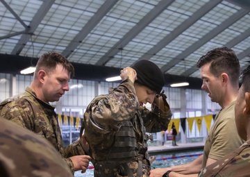 Rough terrain Soldiers prepare for water operations