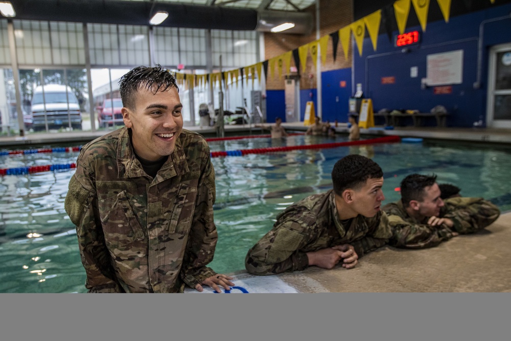 Rough terrain Soldiers prepare for water operations