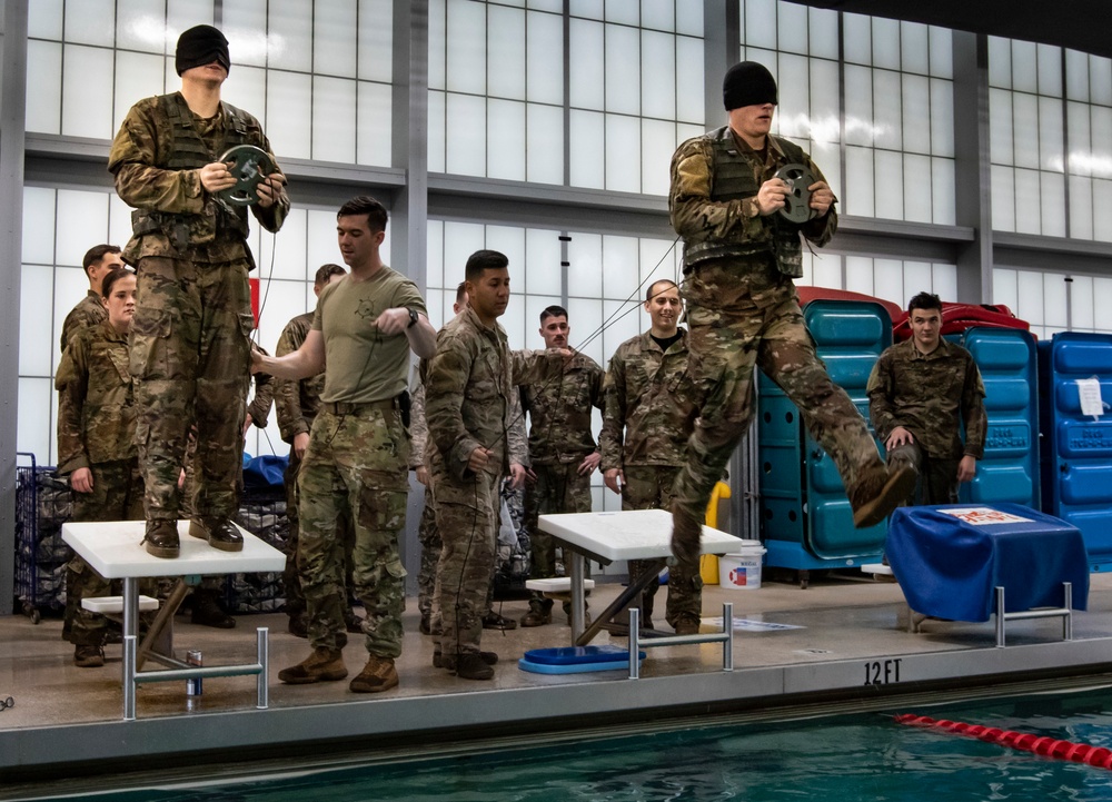 Rough terrain Soldiers prepare for water operations