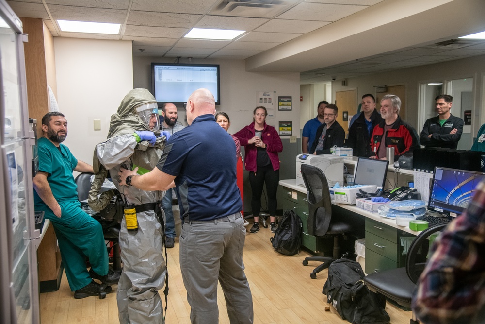 WVNG provides COVID-19 PPE training to Cabell Huntington Hospital staff