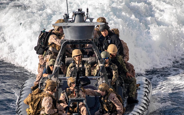 A 11-meter NSW boat transit in the Red Sea