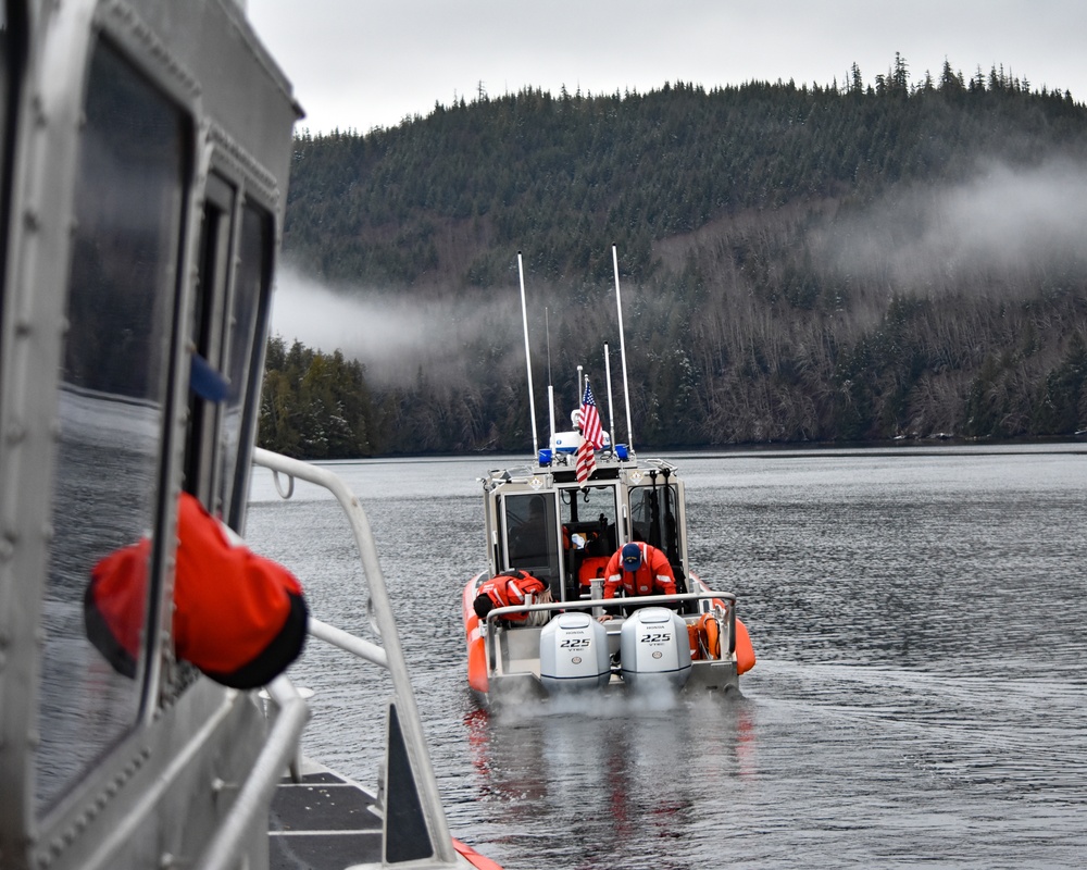 Coast Guard Station Ketchikan boat crews conduct two-boat training, Alaska