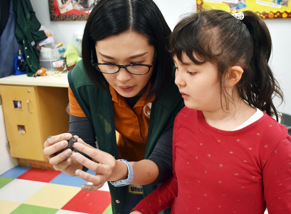 Camp Zama Arts and Crafts instructors hold class at School Age Center