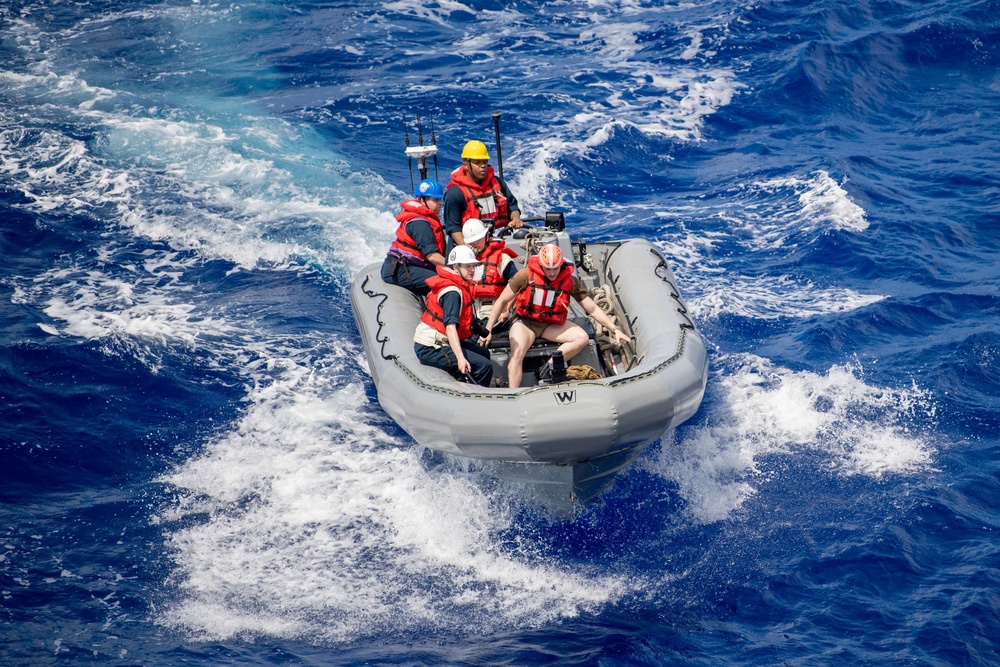 USS Shiloh Small Boat Operations