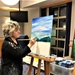 Fort McCoy community members create works of art at Sit, Sip, Paint event