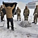 CWOC Class 20-04 students learn to build Arctic tent during training at Fort McCoy