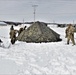 CWOC Class 20-04 students learn to build Arctic tent during training at Fort McCoy