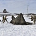 CWOC Class 20-04 students learn to build Arctic tent during training at Fort McCoy