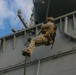 Fox Company fast-ropes aboard Bataan