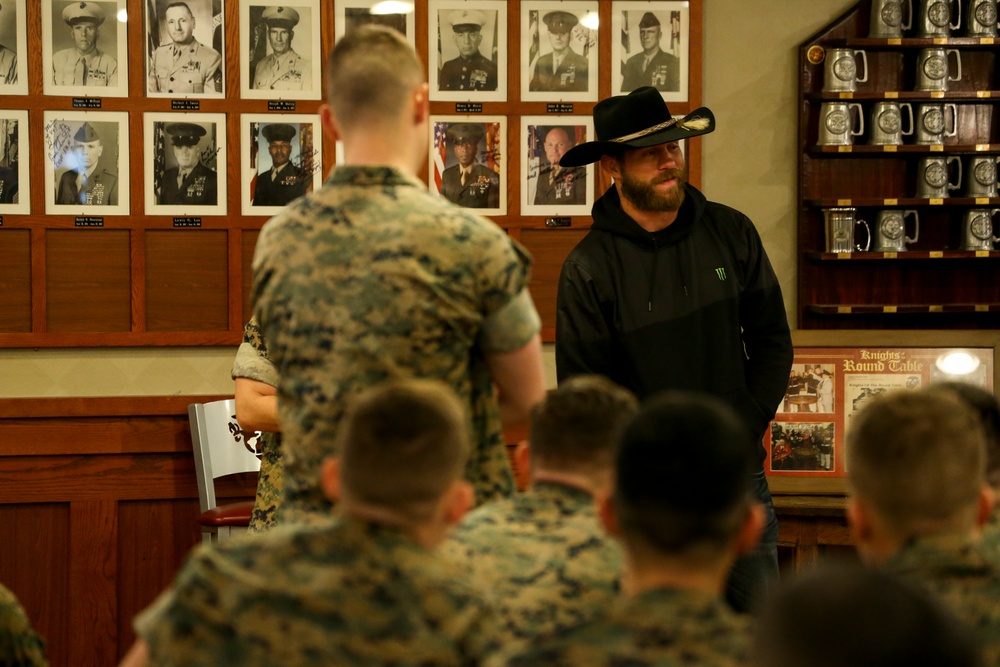 Donald &quot;Cowboy&quot; Cerrone visits Marine Barracks Washington