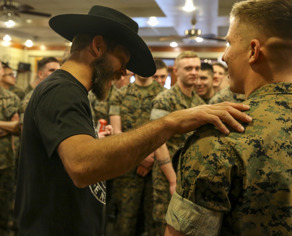 Donald &quot;Cowboy&quot; Cerrone visits Marine Barracks Washington