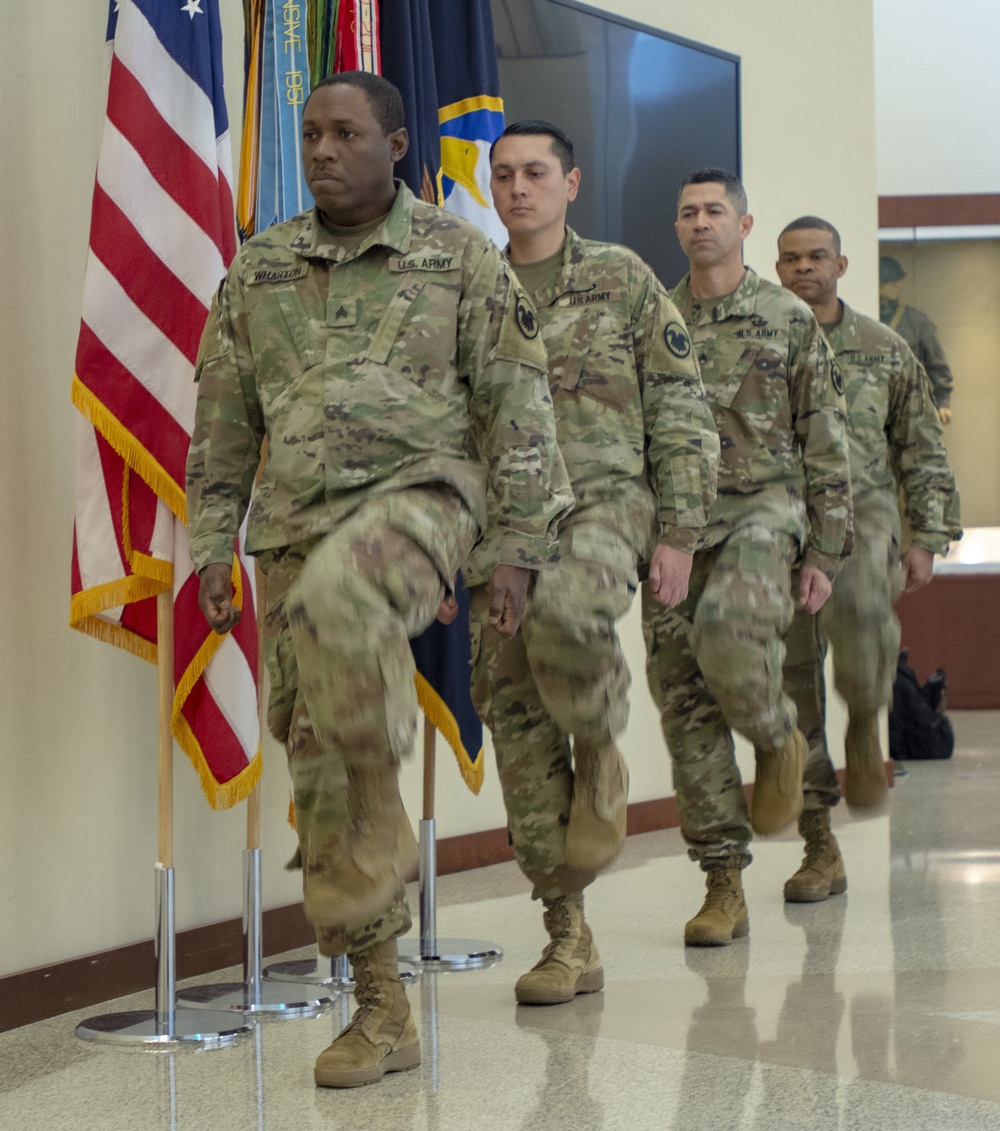 Army Reserve Honor guard soldiers put their best foot forward