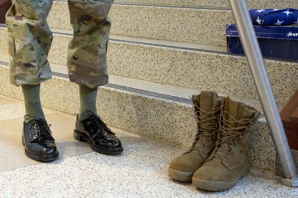 Army Reserve honor guard Soldiers put their best foot forward