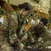 U.S. Army Reserve Soldiers ready platforms and parachutes for upcoming exercise.