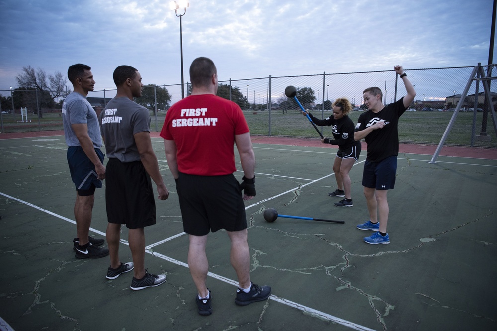 FSS hosts First Sergeants for Alpha Warrior workout