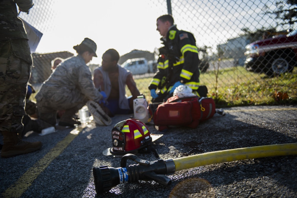 Tyndall medical, first responders partner with Bay County EMS, Ascension Sacred Heart for joint training exercise