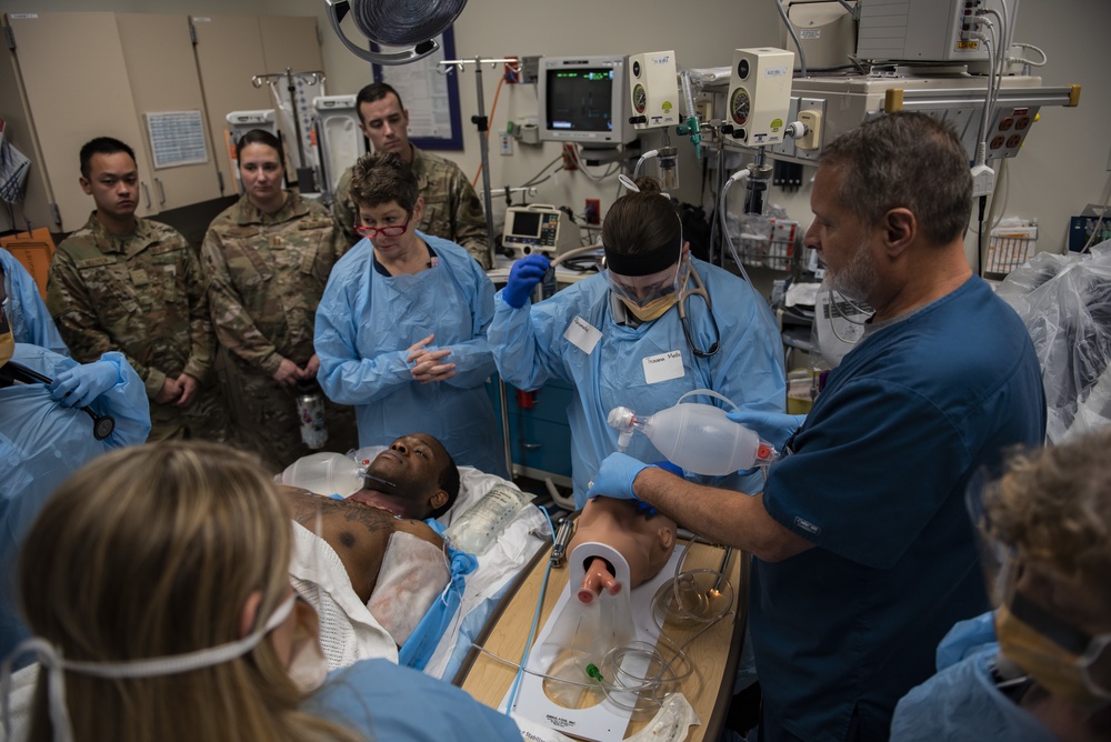 Tyndall medical, first responders partner with Bay County EMS, Ascension Sacred Heart for joint training exercise