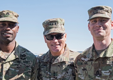 Commanding General of the First Army, Lt. Gen. James, visits Idaho