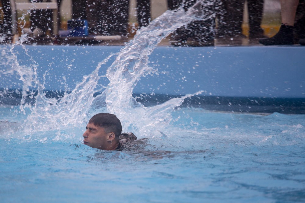 U.S. Marines and sailors with MCIPAC complete annual swim qualification