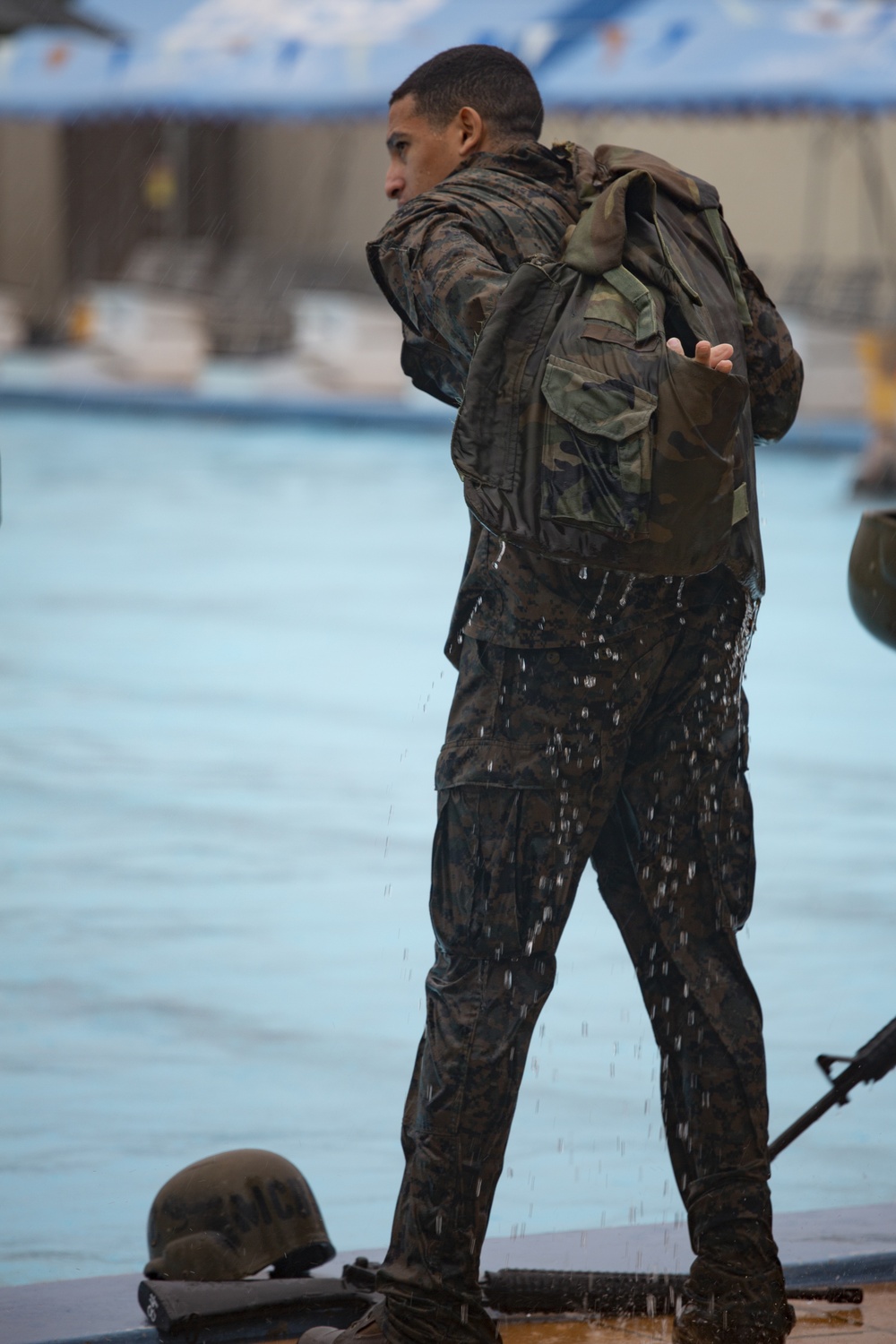 U.S. Marines and sailors with MCIPAC complete annual swim qualification