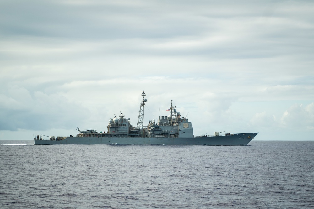 USS Antietam transits Philippine Sea