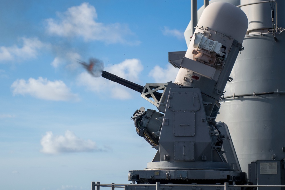 USS Shiloh CIWS Live Fire