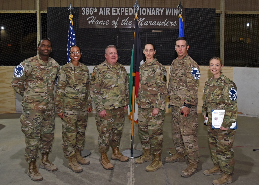 386th AEW celebrates newest E-8s