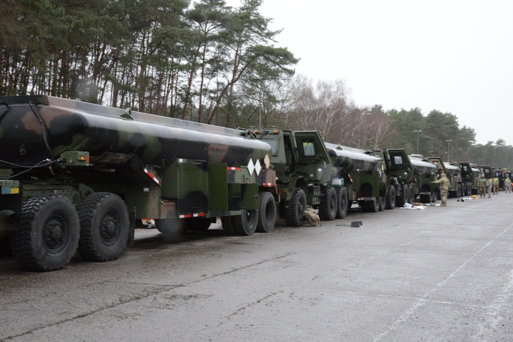 Zutendaal APS2 1st material issue for Defender Europe 2020
